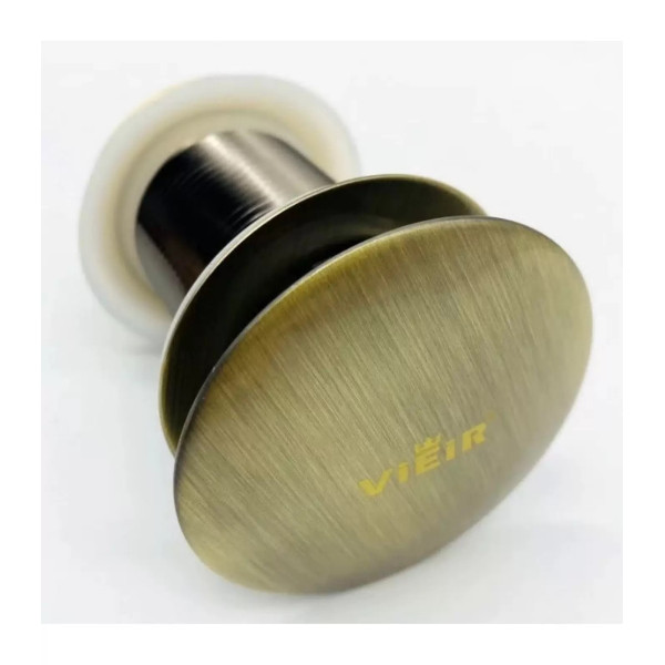 Донный клапан для раковины Vieir 1 1/4" (32 мм.), 67 мм. Quick Clac без перелива (латунь, бронза) (VER21AD)