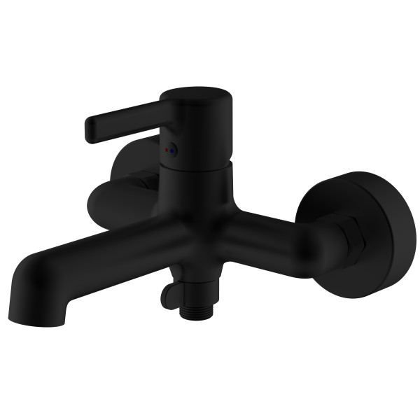 Смеситель для ванны и душа Voda Column Black черный (CLM54B) Смеситель для ванны и душа Voda Column Black черный (CLM54B)