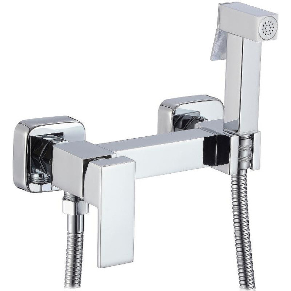 Смеситель с гигиеническим душем Dlin хром (D180201) Смеситель с гигиеническим душем Dlin хром (D180201)