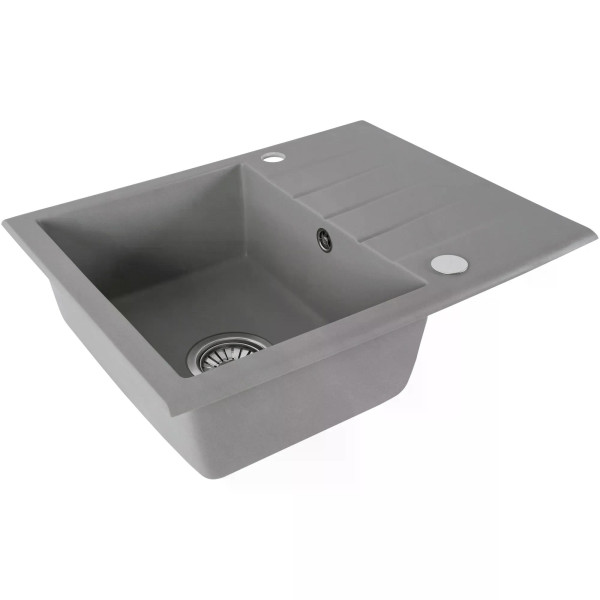 Мойка для кухни Rea north grey гранит 59,5x48,5x18 серая (ZLE-00128)