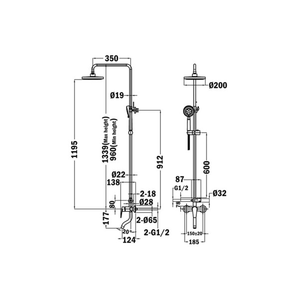 Душевая система Mofem Zenit (153-1901-02)