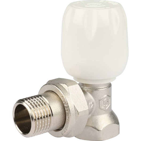 Клапан регулировочный угловой 1/2" с неподъемным шпинделем Stout SVRs-1152-000015 Клапан регулировочный угловой 1/2" с неподъемным шпинделем Stout SVRs-1152-000015