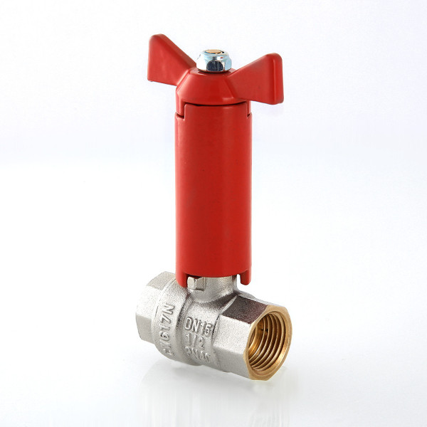 Кран 1/2" ВВ шаровый с удлиненным штоком Valtec (красная бабочка) VT.250.N.04 Кран 1/2" ВВ шаровый с удлиненным штоком Valtec (красная бабочка) VT.250.N.04