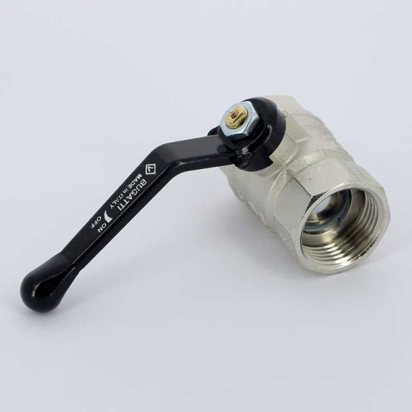 Кран Bugatti 1" ВВ шаровый Arizona 600 (черная ручка) (06000105)