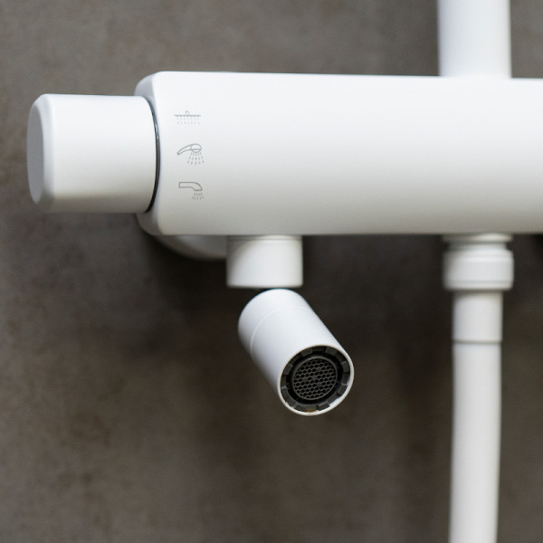 Душевая система Lemark Bronx белый (LM3762MW)