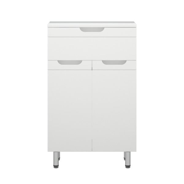 Комод Melodia Омега 50 1ящик 2 двери белый (MFR80008WT)