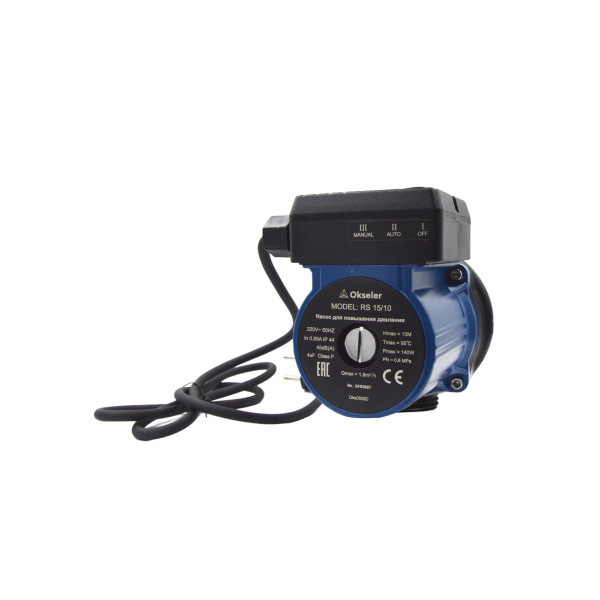 Насос повышения давления Okseler RS 15/10 (напор 10 м) (Oks00520) Насос повышения давления Okseler RS 15/10 (напор 10 м) (Oks00520)