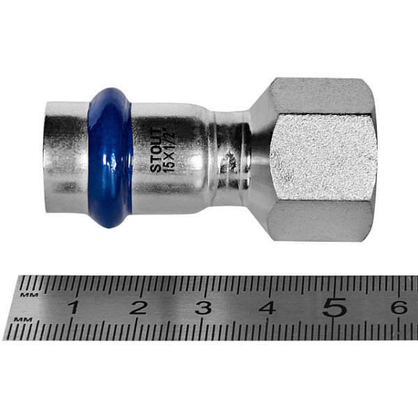 Переход 15х1/2"В Stout SSS-2022 ВПр-ВР (нерж.ст., пресс) SSS-2022-001512 Переход 15х1/2"В Stout SSS-2022 ВПр-ВР (нерж.ст., пресс) SSS-2022-001512