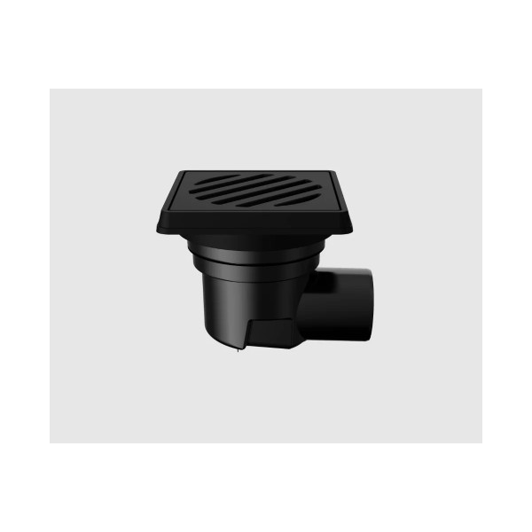 Трап нерегулируемый Fachmann Т 605 PNsG 260x260 горизонтальный выпуск DN 110 с корзинкой и незамерзающим гидрозатвором, решетка чугунная, чугунный под