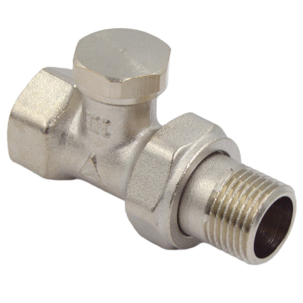 Клапан настроечный прямой 1/2" Okseler (никель) (oks00382) Клапан настроечный прямой 1/2" Okseler (никель) (oks00382)