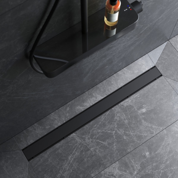 Душевой лоток AM.PM PrimeFlow линейный универс затвор Tile 90 см черн мат (W02SC-U11-090-04BM)