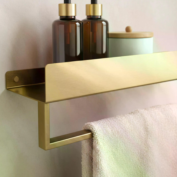 Полка для ванной Rea SF01 450 мм Gold mat золото матовое (REA-06001)