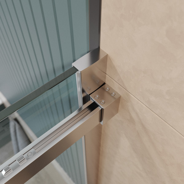 Душевая дверь BelBagno Soft Close-2 110x200 стекло прозрачное, профиль хром глянцевый (SOFT_CLOSE-2-BF-1-110-C-Cr)