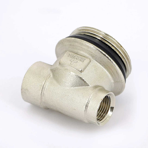 Тройник коллекторный концевой 3/8"*1"*1/2" (никель) Tiemme (1950003 / 1890N030406) Тройник коллекторный концевой 3/8"*1"*1/2" (никель) Tiemme (1950003 / 1890N030406)