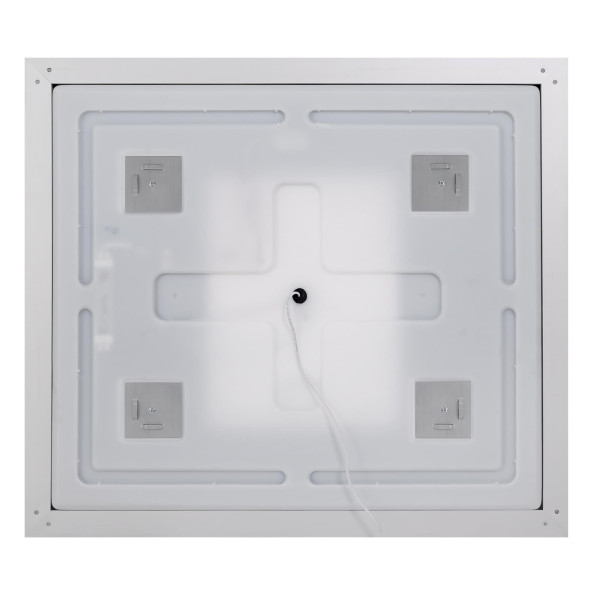 Зеркало BelBagno 700x32x800 в алюминиевой раме со встроенным светильником сенсорным выключателем и подогревом (SPC-KRAFT-700-800-LED-TCH-WARM)