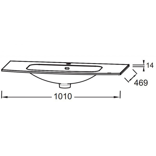 Раковина накладная Jacob Delafon Nona 101x46,9 белая (EB1881RU-00)