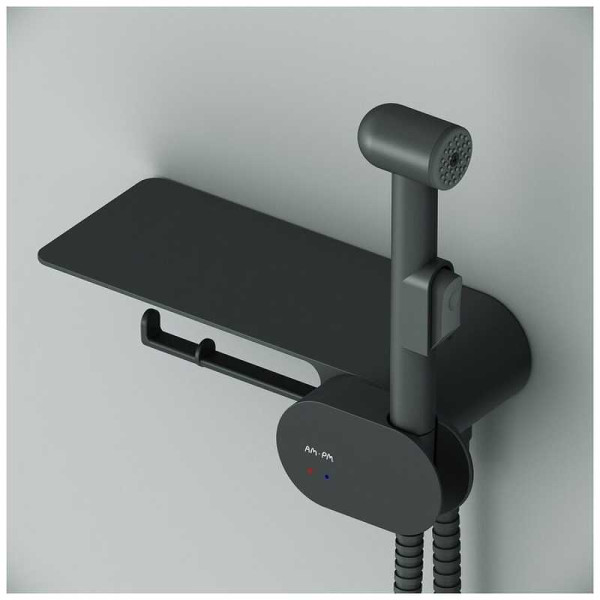 Смеситель с гигиеническим душем AM.PM Like черный матовый (F0202622)