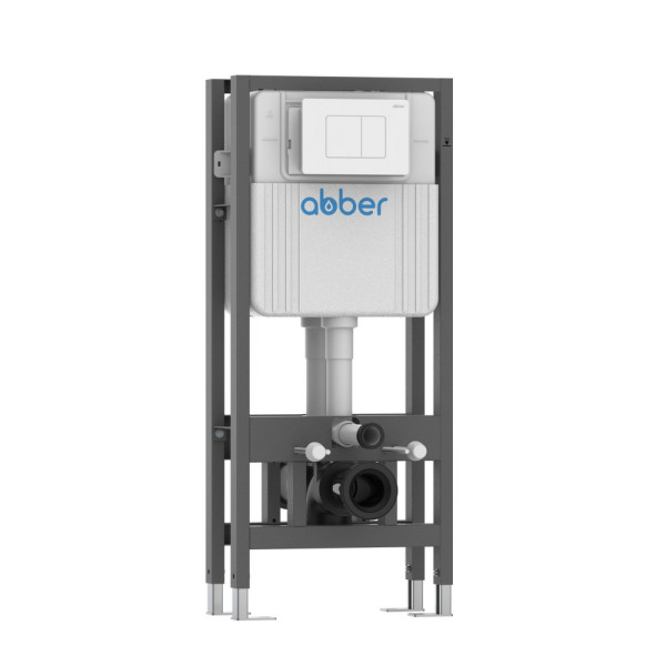 Инсталляция двойная самонесущая Abber для двух подвесных унитазов (AC0106)