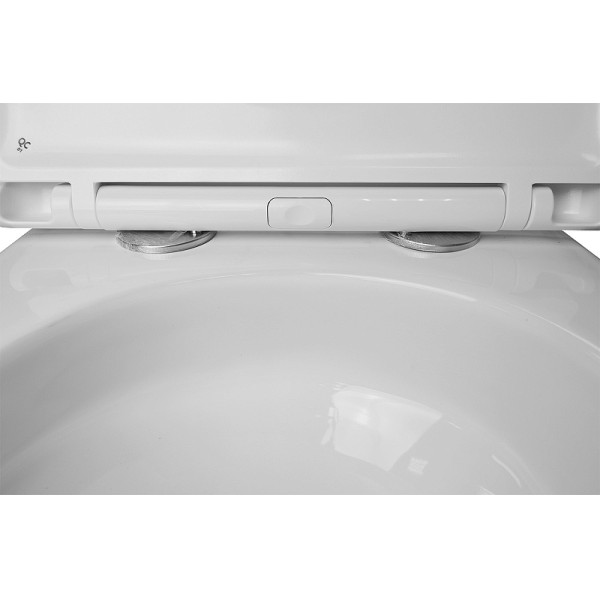 Унитаз подвесной Azario Teramo с сиденьем с микролифтом белый (AZ-0052-UQ3)