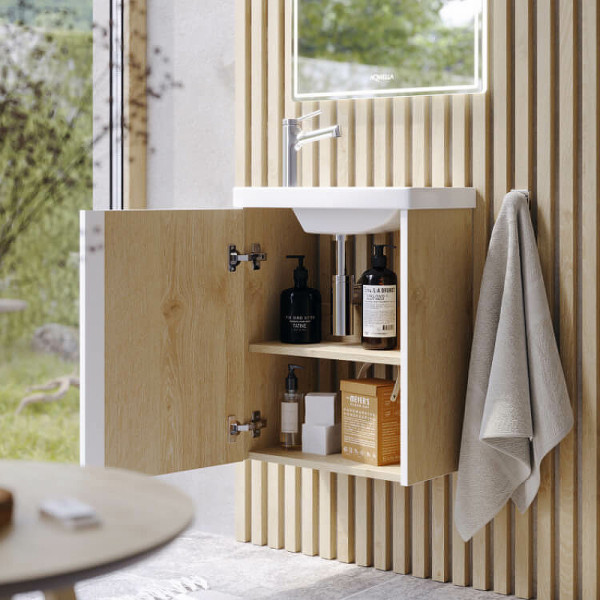 Тумба подвесная Aqwella Urban 455x255x490 дуб давос натуральный (URB0145DD)