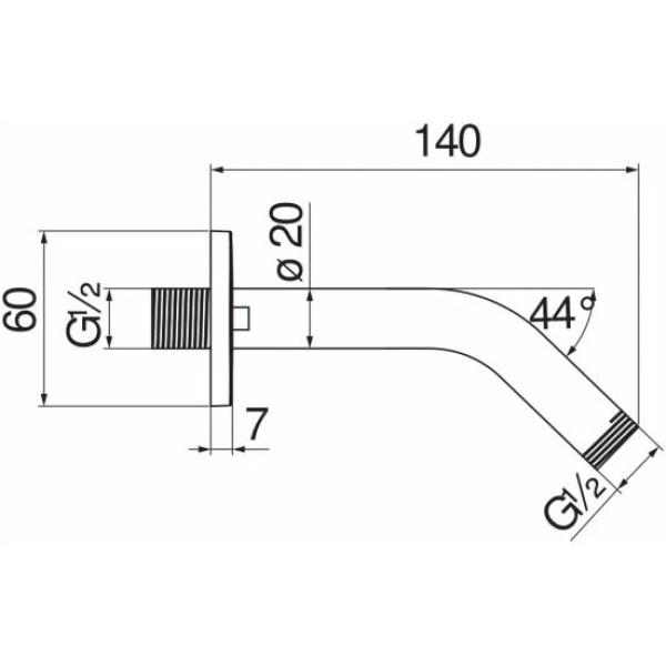 Держатель для душа Nobili настенный черный (AD138/40CR) Держатель для душа Nobili настенный черный (AD138/40CR)