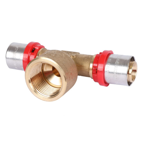 Тройник Tiemme 20х3/4"Вх20 латунь (пресс) (1650079 / 1659G200520CZ)