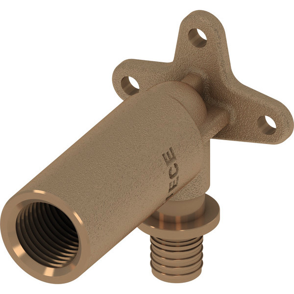 Уголок с настенным креплением TECEflex удлиненный 16х1/2" ВР (бронза) (708614) Уголок с настенным креплением TECEflex удлиненный 16х1/2" ВР (бронза) (708614)