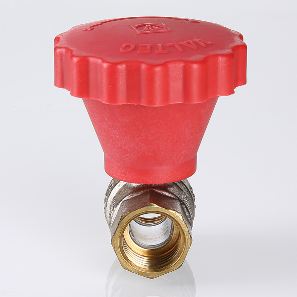Кран 1/2" ВВ шаровый с плавным управлением Valtec (красная рукоятка) VT.252.N.04 Кран 1/2" ВВ шаровый с плавным управлением Valtec (красная рукоятка) VT.252.N.04
