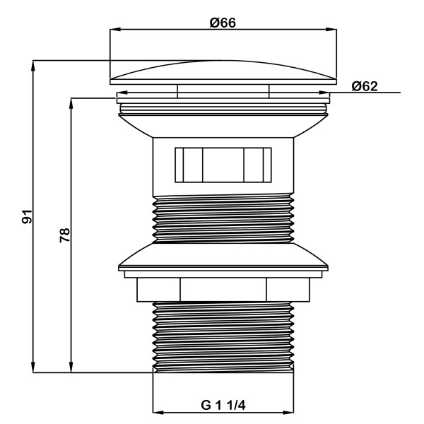 Донный клапан Swedbe Attribut хром (0003) Донный клапан Swedbe Attribut хром (0003)