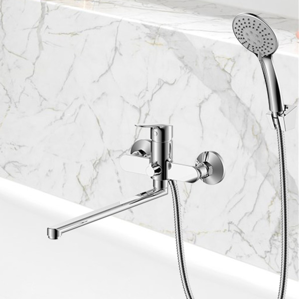 Смеситель для ванны Wesnaart с длинным изливом Tis хром (TIS21-320)