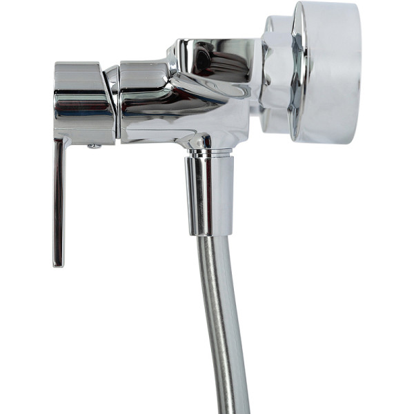 Смеситель для душа BelBagno с ручным душем, шлангом и держателем, хром (AURORA-ESDM-CRM)