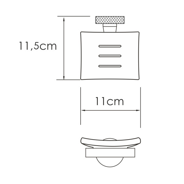 Мыльница WasserKRAFT Tauber никель (K-64429)