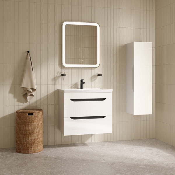 Тумба подвесная Iddis Ray 70 см белый подходит умыв. 4077000i28 (RAY70W0i95)