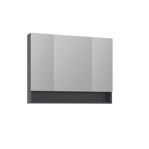 Шкаф зеркальный Orka Malta 1000x160x780 антрацит матовый (3001311) Шкаф зеркальный Orka Malta 1000x160x780 антрацит матовый (3001311)