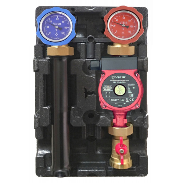 Насосная группа прямая DN 25 Vieir (без насоса) (VR216-25/6)