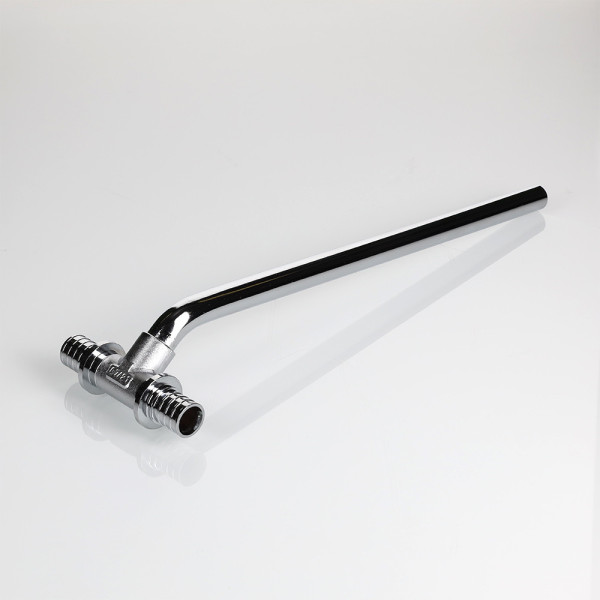 Тройник для радиатора 20х15х20 L=300 мм. Valtec PE-Xa VTm.482.C (хром) VTm.482.C.201520