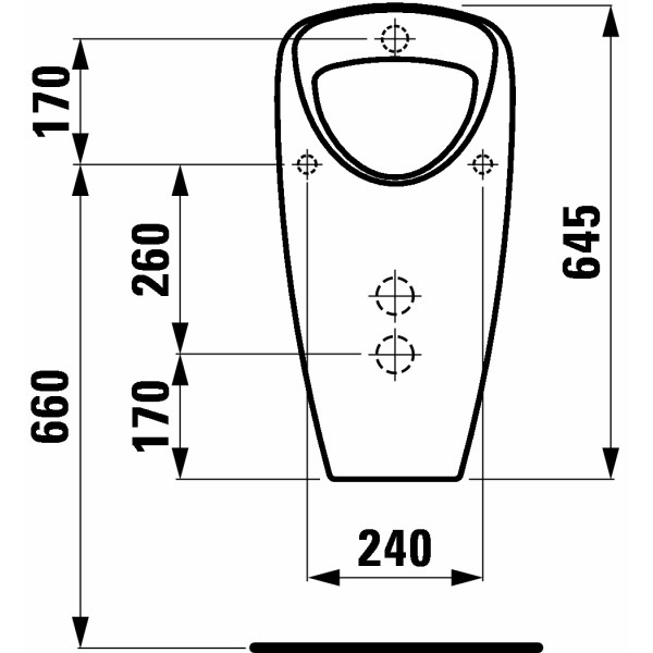 Писсуар подвесной Laufen Caprino Pluse 350х320х645 (8.4206.1.000.000.1) Писсуар подвесной Laufen Caprino Pluse 350х320х645 (8.4206.1.000.000.1)