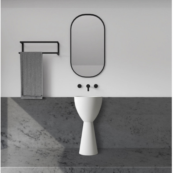 Раковина напольная Abber Stein 450x450 белый матовый (AS2507) Раковина напольная Abber Stein 450x450 белый матовый (AS2507)