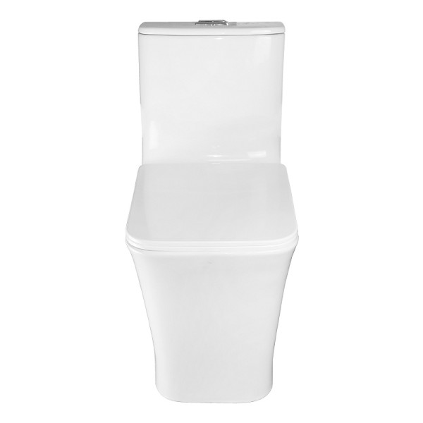 Унитаз напольный Azario Stoun 405x750x780 с сиденьем с микролифтом белый (AZ-1109)