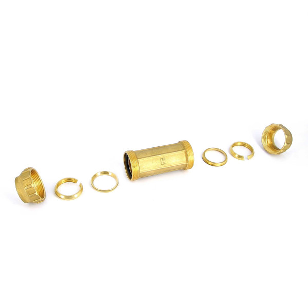 Соединение прямое "Tiemme" 20*20 (для п/э трубы) (3400019) Соединение прямое "Tiemme" 20*20 (для п/э трубы) (3400019)