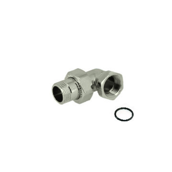 Сгон угловой (американка) 3/4" ВН General Fittings (никель) 2700I4N050500A