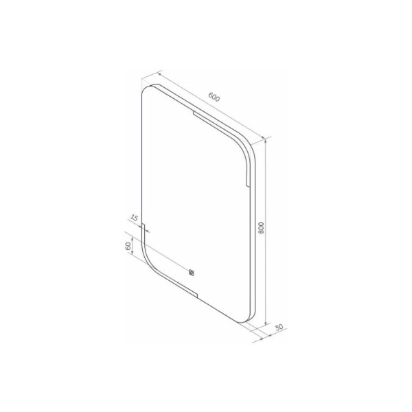 Зеркало с подсветкой Континент Raison Led 600х800 (ЗЛП1300)