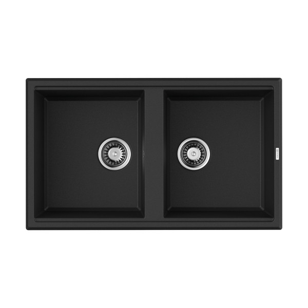 Мойка для кухни врезная Omoikiri Tedori 86-2-BL Tetogranit/черный (4993924) Мойка для кухни врезная Omoikiri Tedori 86-2-BL Tetogranit/черный (4993924)