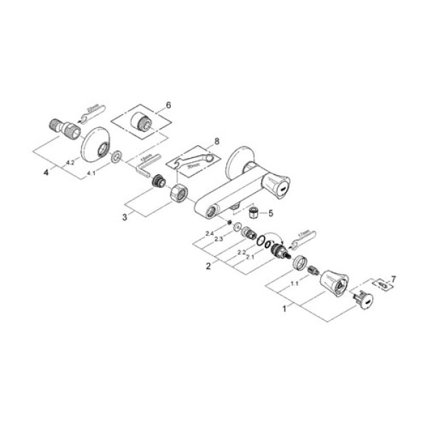 Смеситель для душа Grohe Costa (26330001) Смеситель для душа Grohe Costa (26330001)