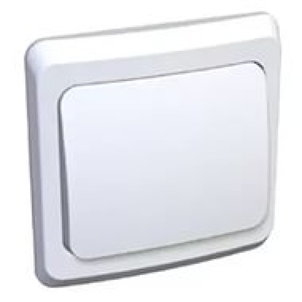 Выключатель одноклавишный скрытый "Этюд" (белый, сх.1)