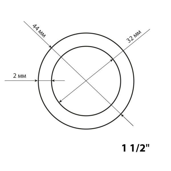 Прокладка 1 1/2" (прозрачная) (50шт) TeRma (10178)