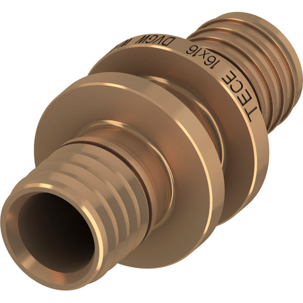 Соединение труба-труба TECEflex 16х16 мм. (бронза) (706216)