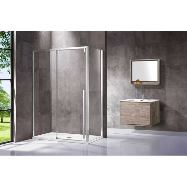 Душевой уголок Vincea Lugano VSR-1L-1 1600х800х1950 стекло прозрачное, профиль хром (VSR-1L8016CL-1) Душевой уголок Vincea Lugano VSR-1L-1 1600х800х1950 стекло прозрачное, профиль хром (VSR-1L8016CL-1)