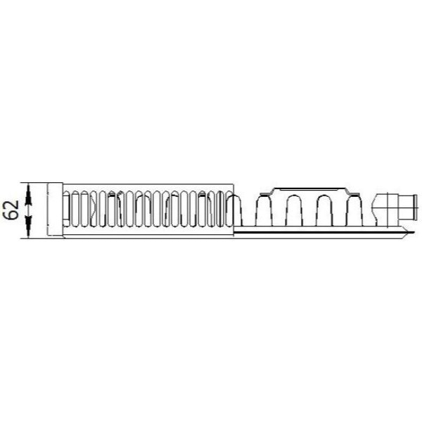 Радиатор стальной панельный AXIS 500*1600 тип 11 Classic (бок. подкл) (AXIS115016C)