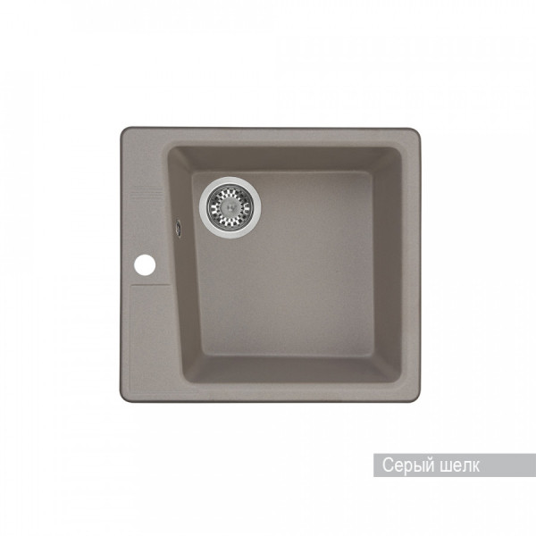 Мойка для кухни врезная Aquaton Парма 470x510x190 серый шелк (1.A713.0.32P.M25.0) Мойка для кухни врезная Aquaton Парма 470x510x190 серый шелк (1.A713.0.32P.M25.0)